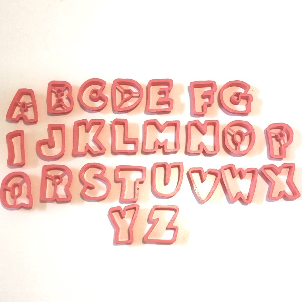 Alphabet Cookie Cutters Set jello jigglers